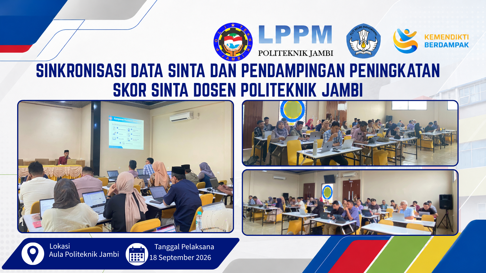 LPPM Politeknik Jambi Gelar Sinkronisasi Data SINTA dan Pendampingan Peningkatan Skor SINTA Dosen