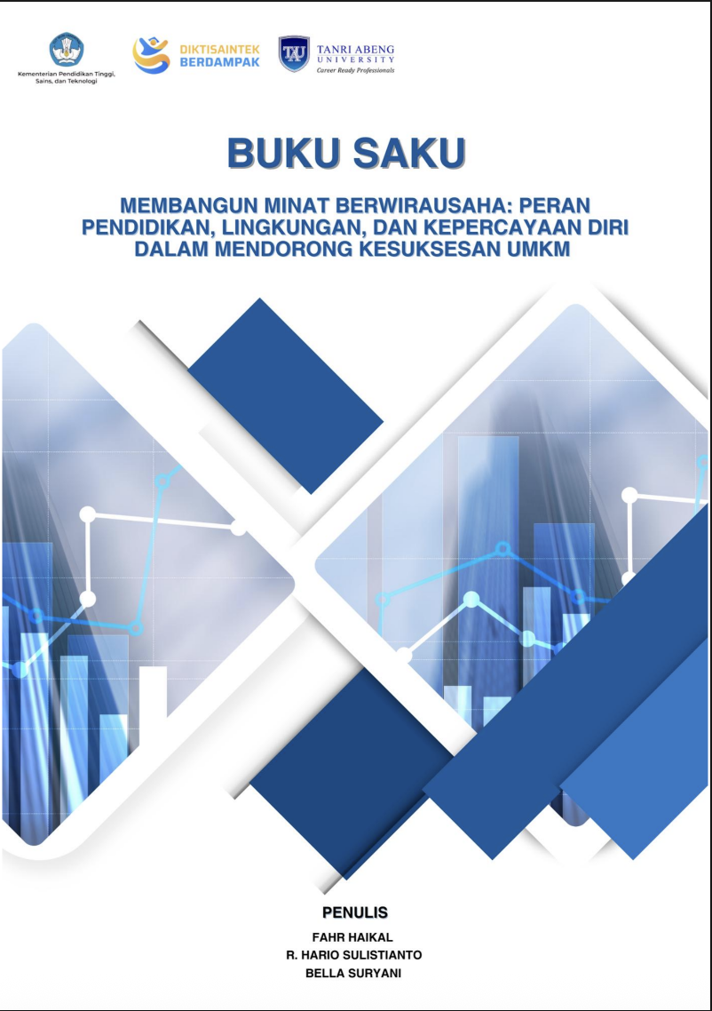 Sampul Buku Saku Membangun Minat Berwirausaha: Peran Pendidikan, Lingkungan, dan Kepercayaan Diri Dalam Mendorong Kesuksesan UMKM