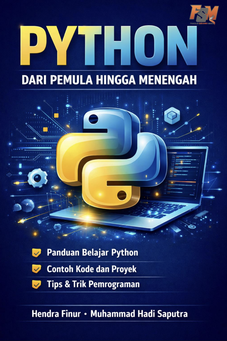 Sampul PYTHON DARI PEMULA HINGGA MENENGAH